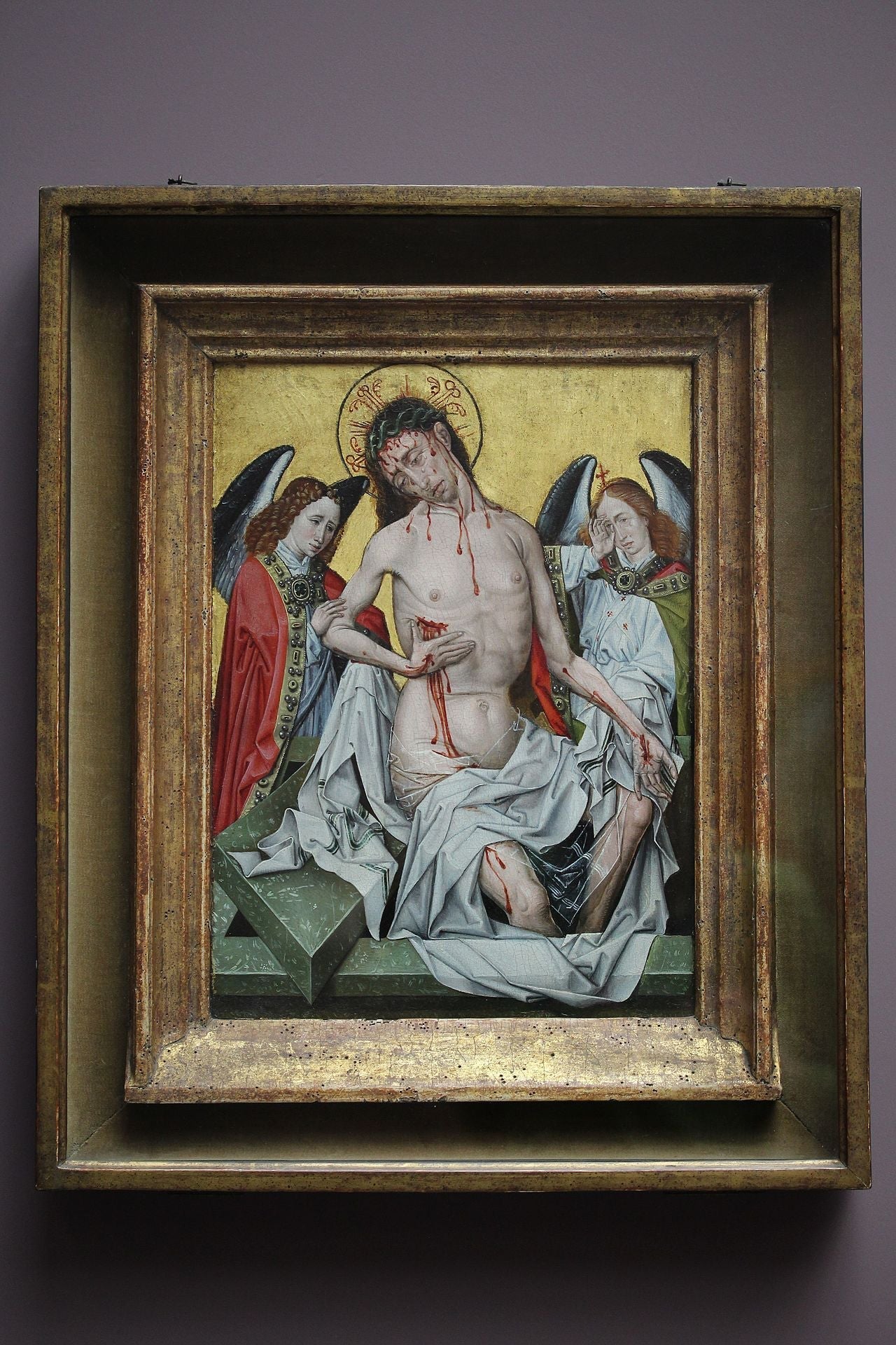 L'Homme de douleurs - Robert Campin image 2 reproduction de peinture à l’huile