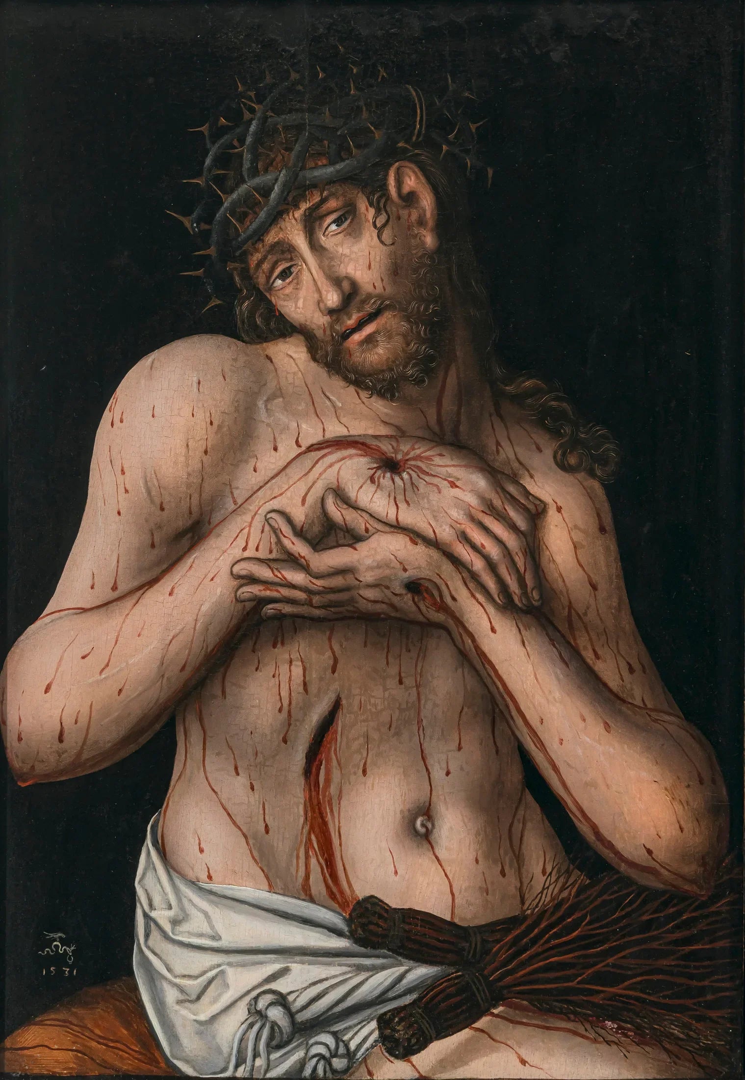 L'homme des douleurs - Lucas Cranach the Elder image 1 copie de tableau peinte à la main