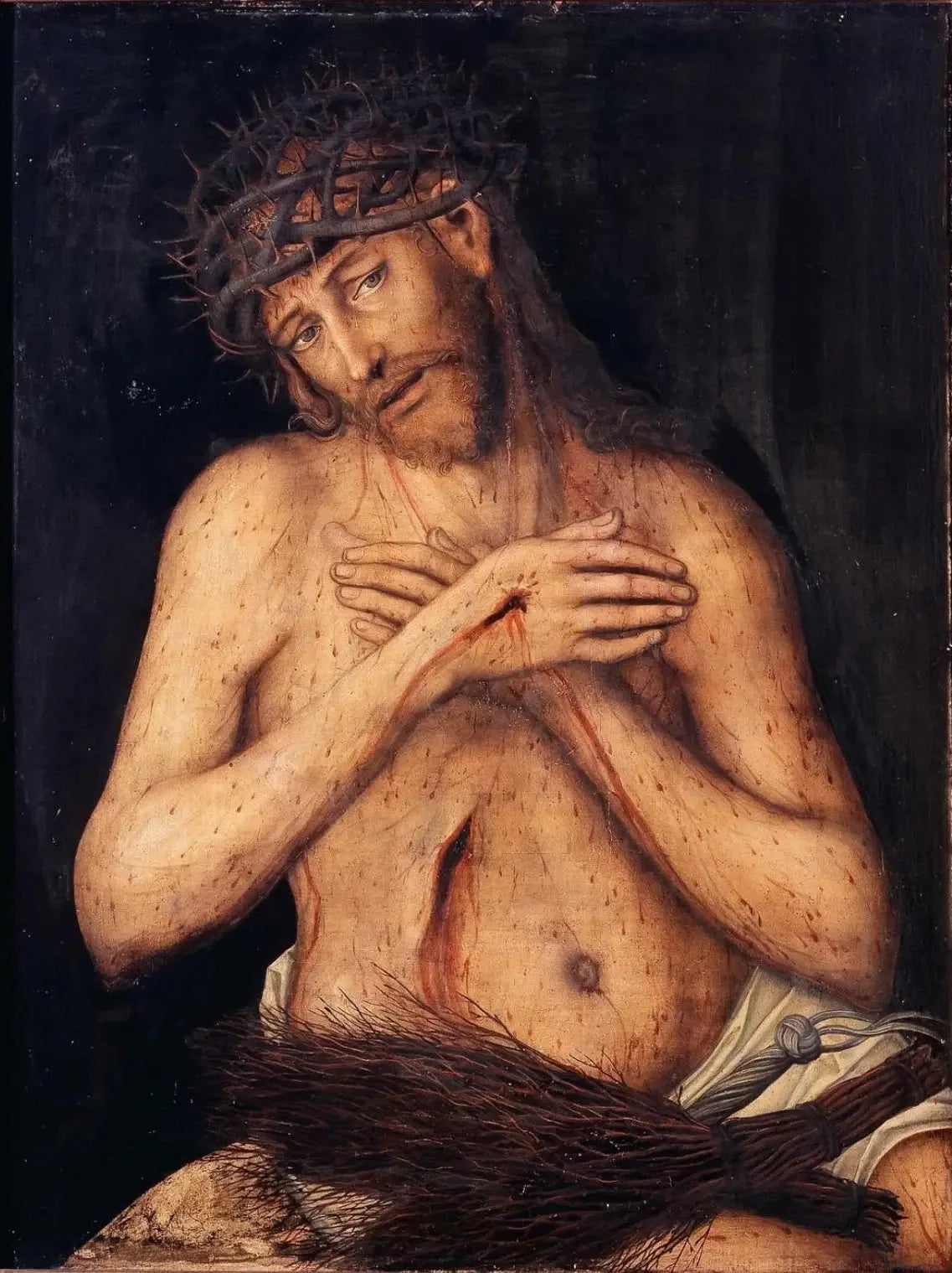 L'homme des douleurs - Lucas Cranach the Elder image 1 copie peinte à la main à l’huile