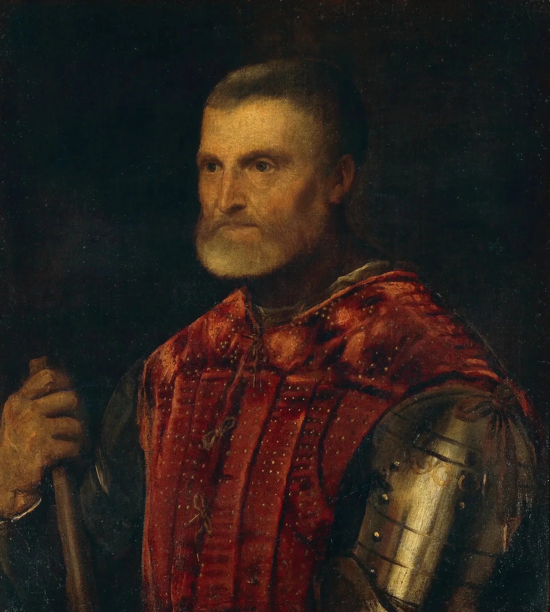 L'homme en armure - Titian image 1 copie de tableau peinte à la main