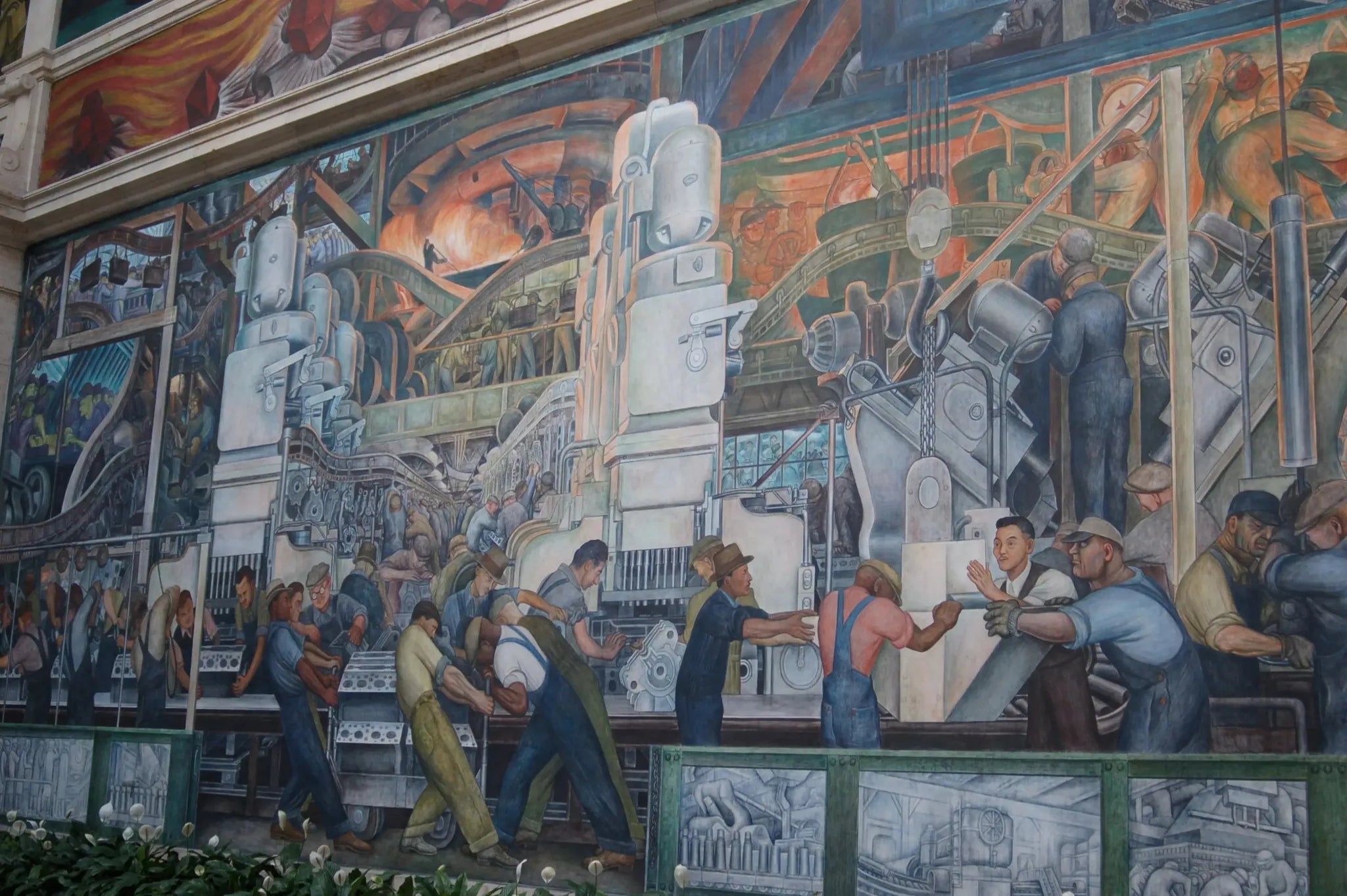 L'homme et la machine - Diego Rivera image 1 reproduction artisanale de tableau