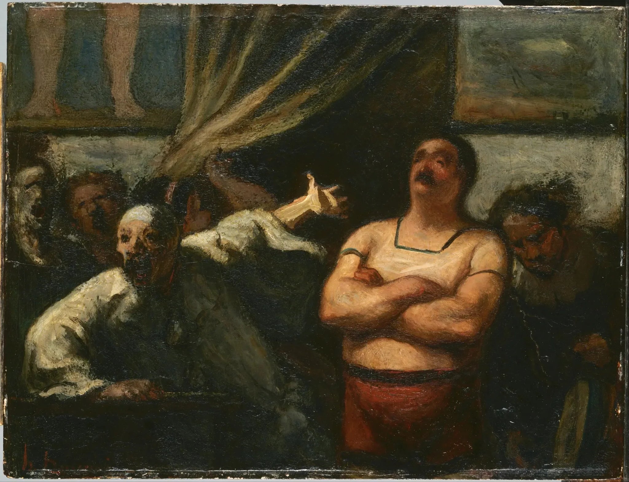 L'homme fort - Honoré Daumier image 1 reproduction artisanale de tableau