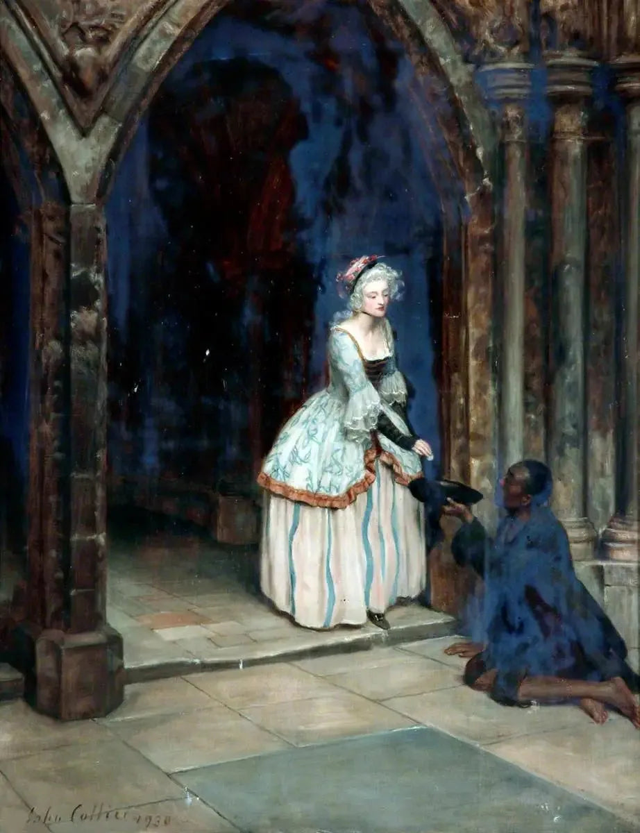 L'homme mendiant - John Collier image 1 tableau peint à l’huile sur toile