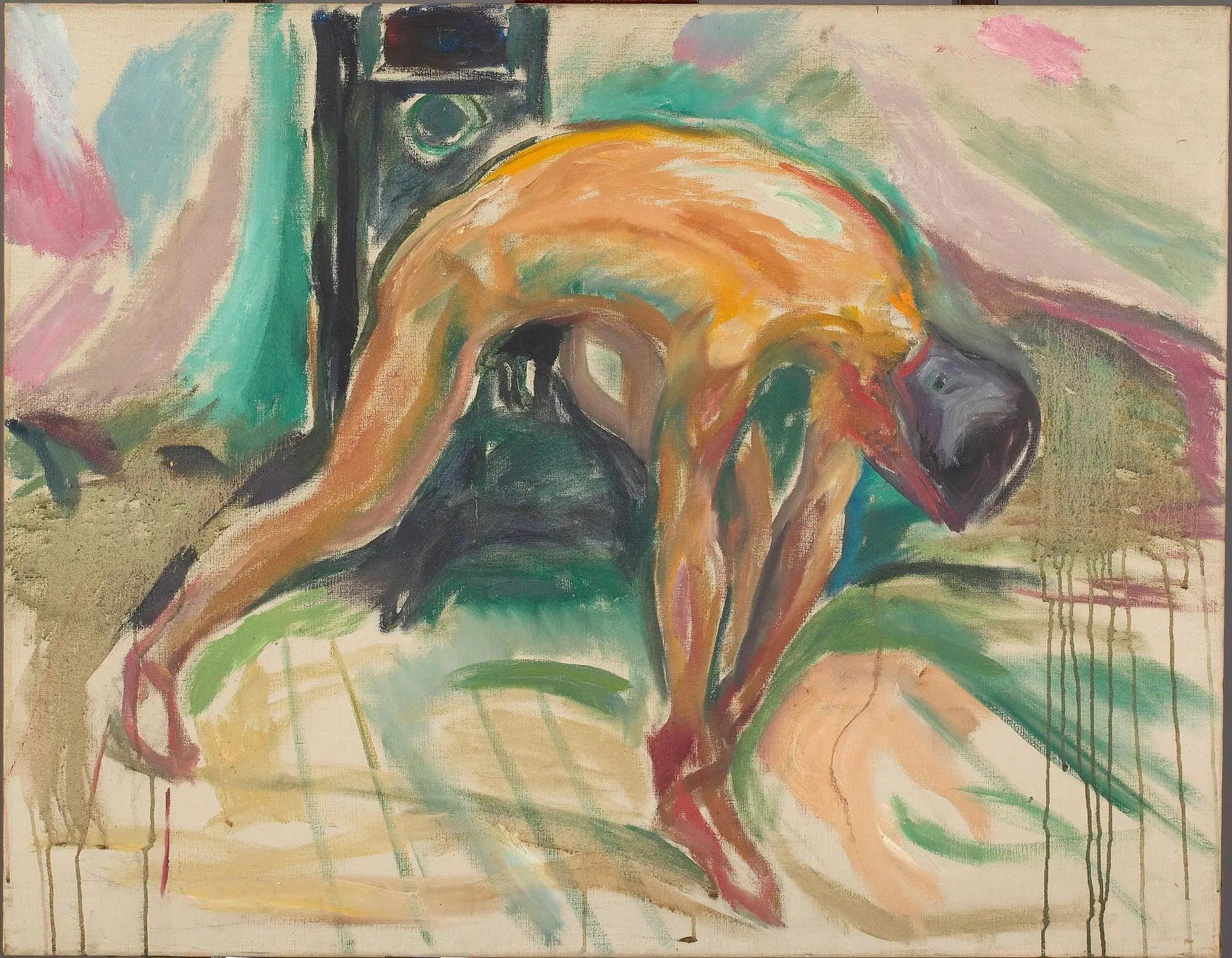 L'homme ne tient plus sa cheville - Edvard Munch image 1 copie peinte à la main à l’huile