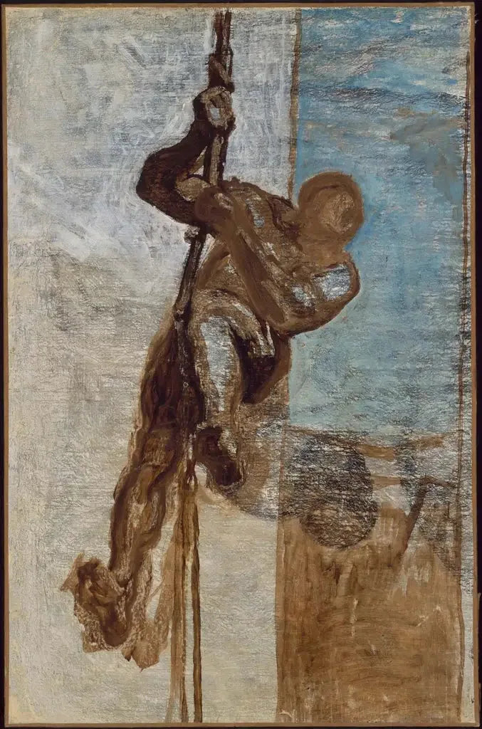 L'homme sur une corde - Honoré Daumier image 1 reproduction artisanale de tableau