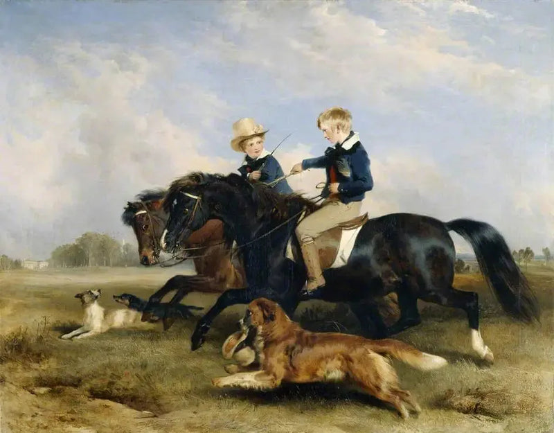 L'honorable E. S. Russell et son frère - Edwin Henry Landseer