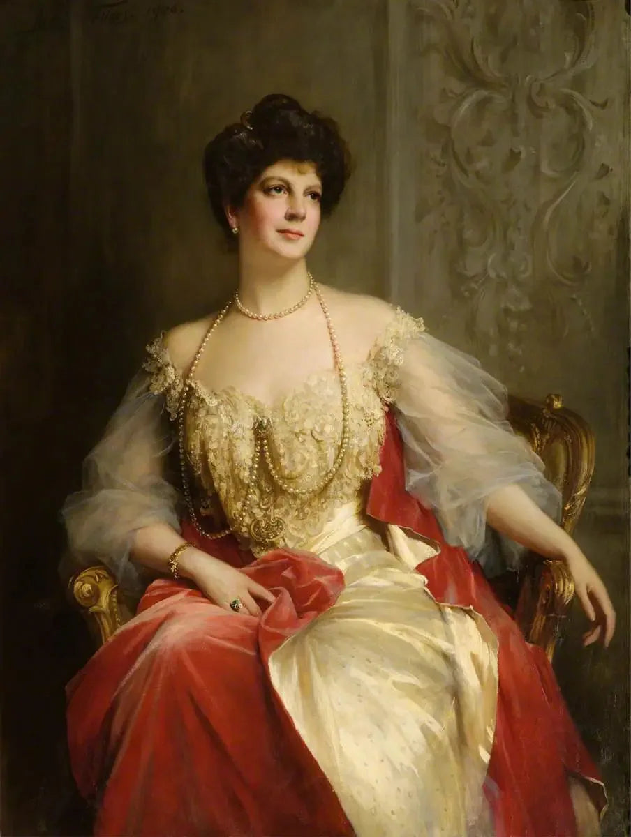 L'honorable Ethel Louise Forbes-Leith (1872–1930), Lady Forbes Leith - Luke Fildes image 1 reproduction d’œuvre d’art à l’huile