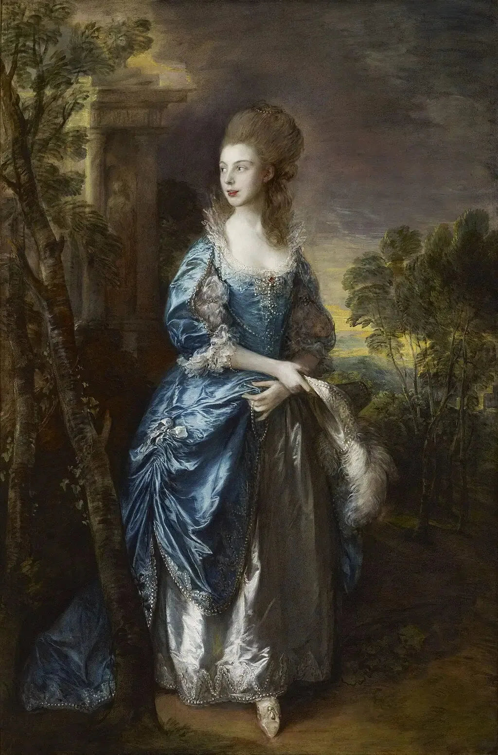 L'honorable Frances Duncombe - Thomas Gainsborough image 1 copie de tableau peinte à la main