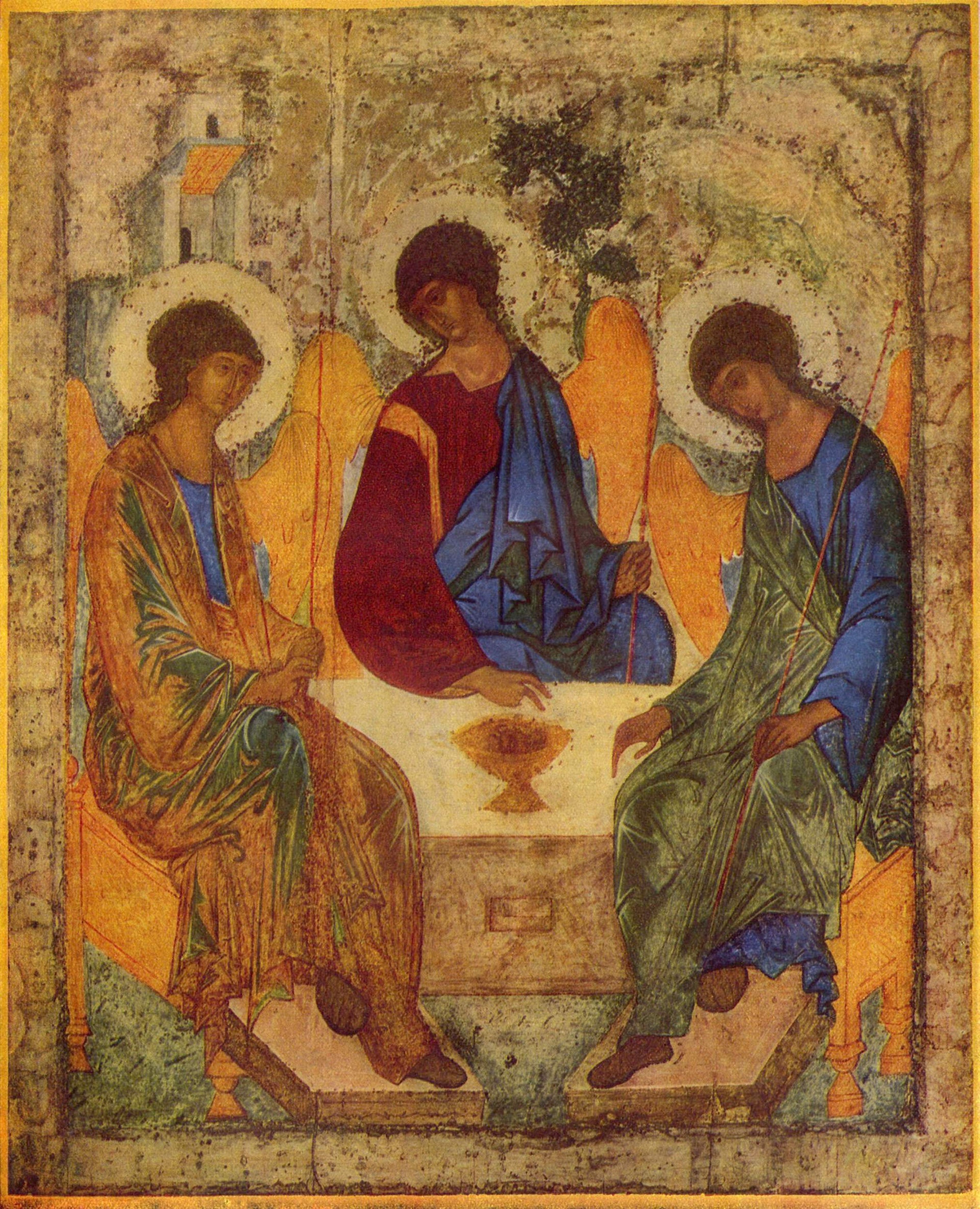 L'hospitalité d'Abraham - Andreï Roublev image 1 reproduction de peinture à l’huile