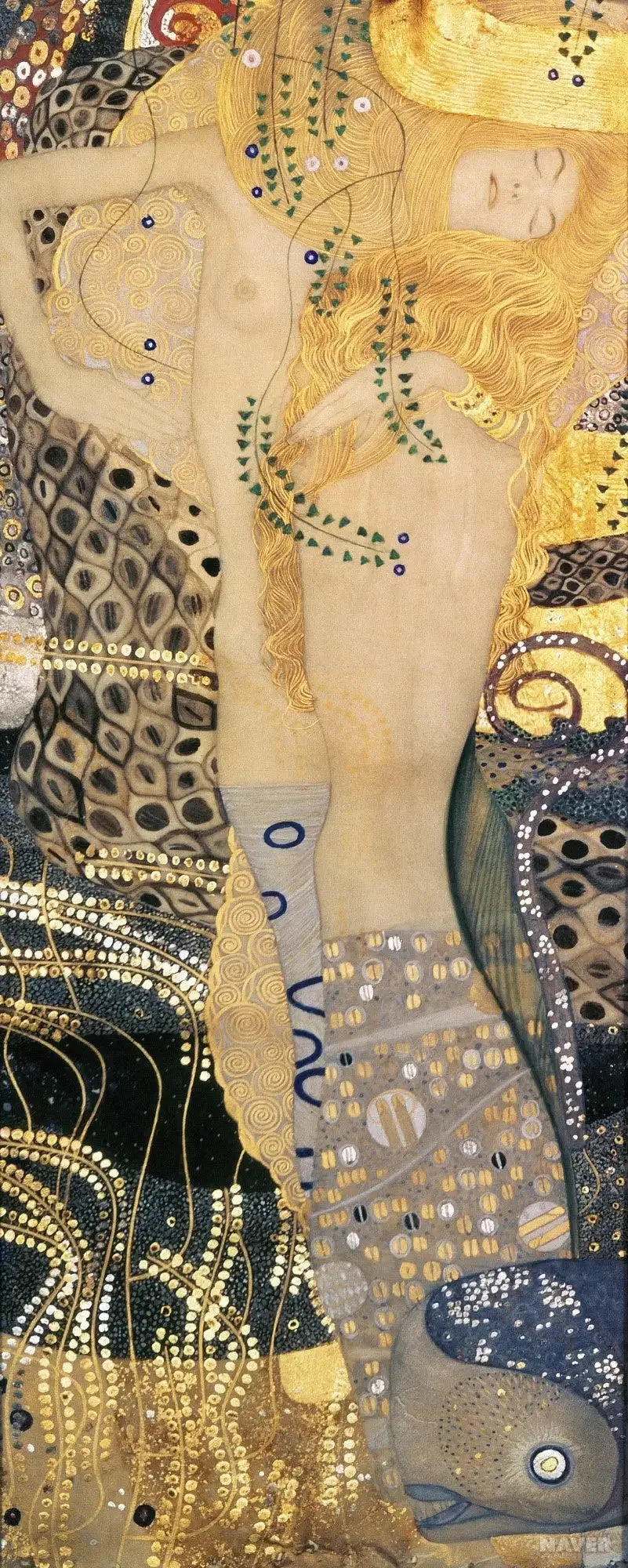 L'Hydre - Gustav Klimt image 1 reproduction de peinture à l’huile