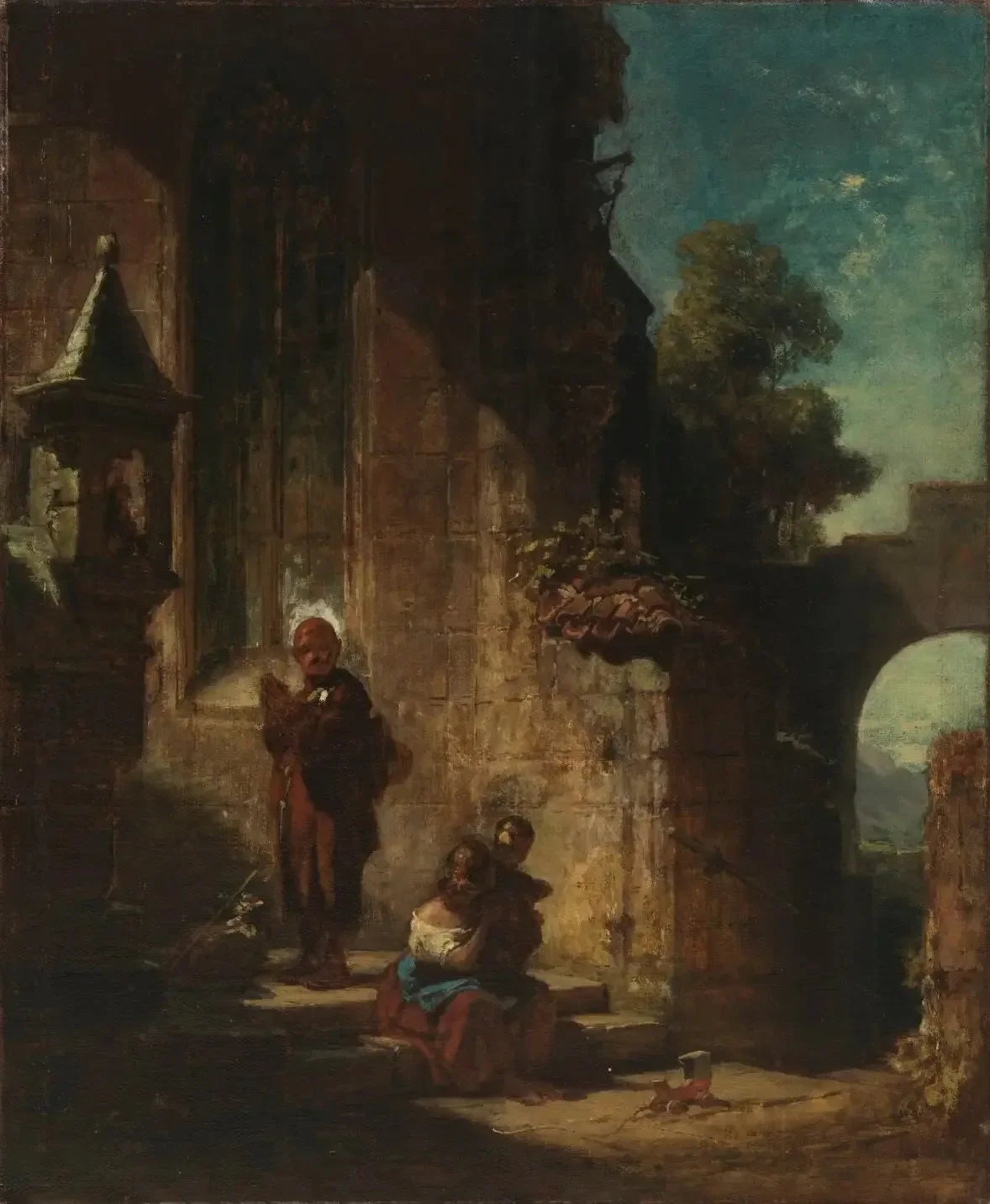 L'hypocrite - Carl Spitzweg image 1 reproduction d’œuvre d’art à l’huile