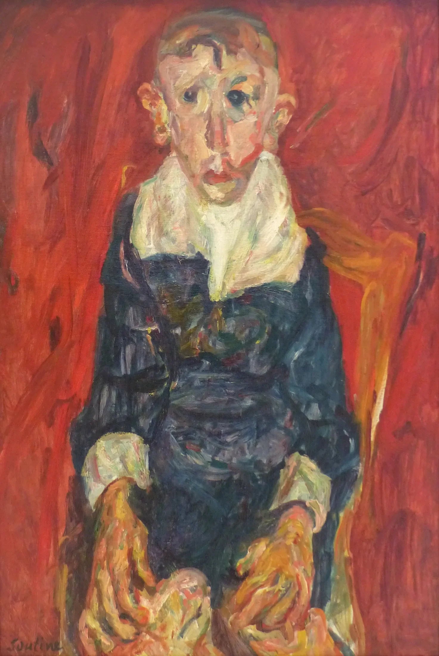 L’idiot - Chaïm Soutine image 1 reproduction d’œuvre d’art à l’huile