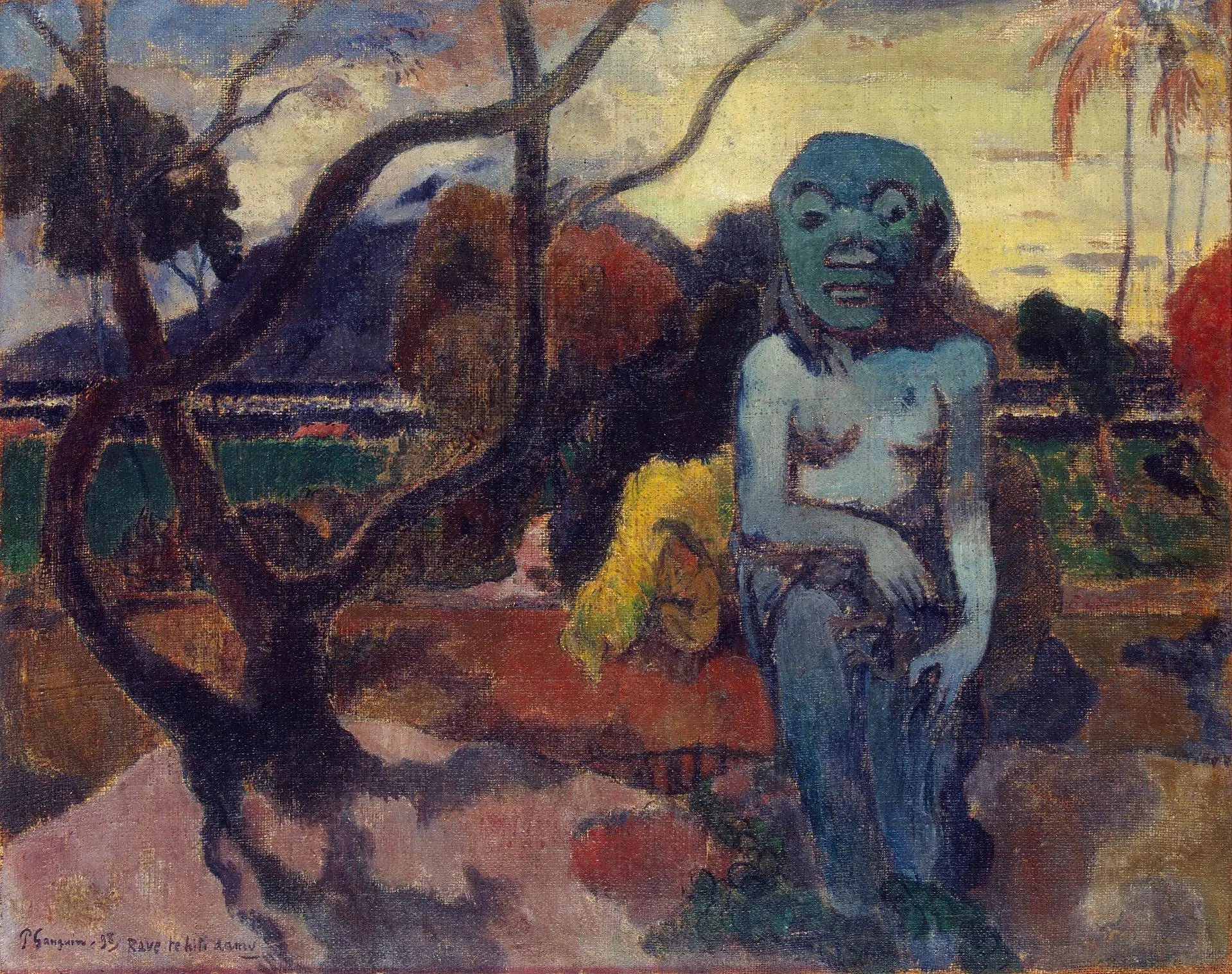 L'idole - Paul Gauguin image 1 reproduction artisanale de tableau