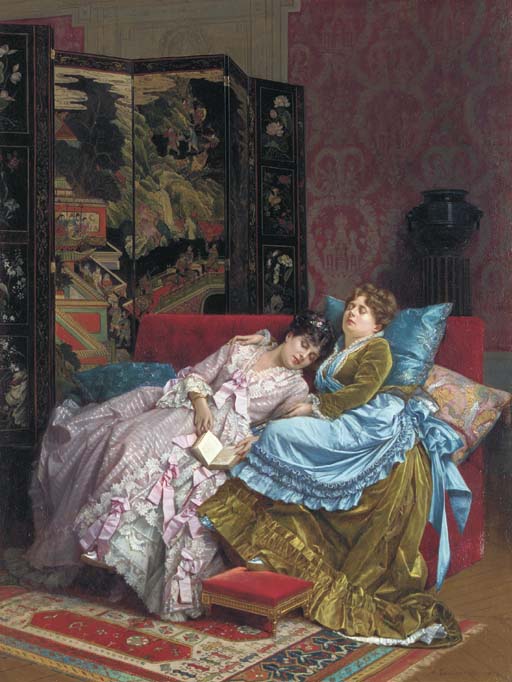 L'Idylle - Auguste Toulmouche image 1 tableau peint à l’huile sur toile