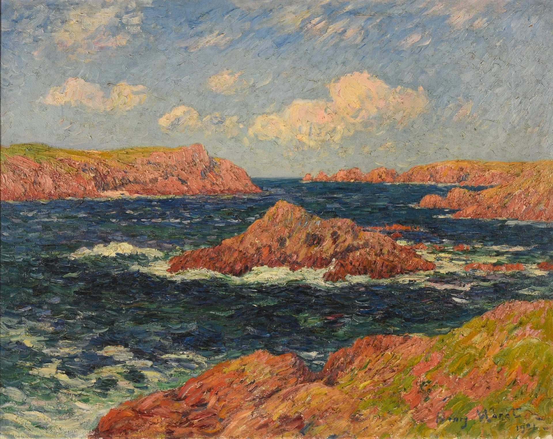 L'Île de Kerellec (Ouessant) - Henry Moret image 1 reproduction de peinture à l’huile