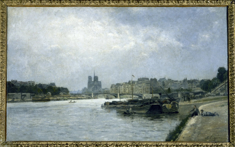 L'île de la Cité et l'île Saint-Louis, vues du pont d'Austerlitz - Stanislas Lépine