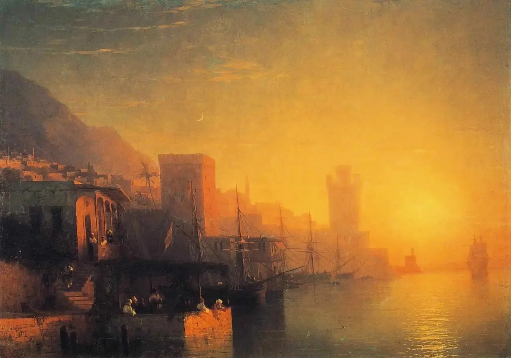L'île de Rhodes - Ivan Aïvazovski image 1 reproduction réalisée par Alpha Reproduction