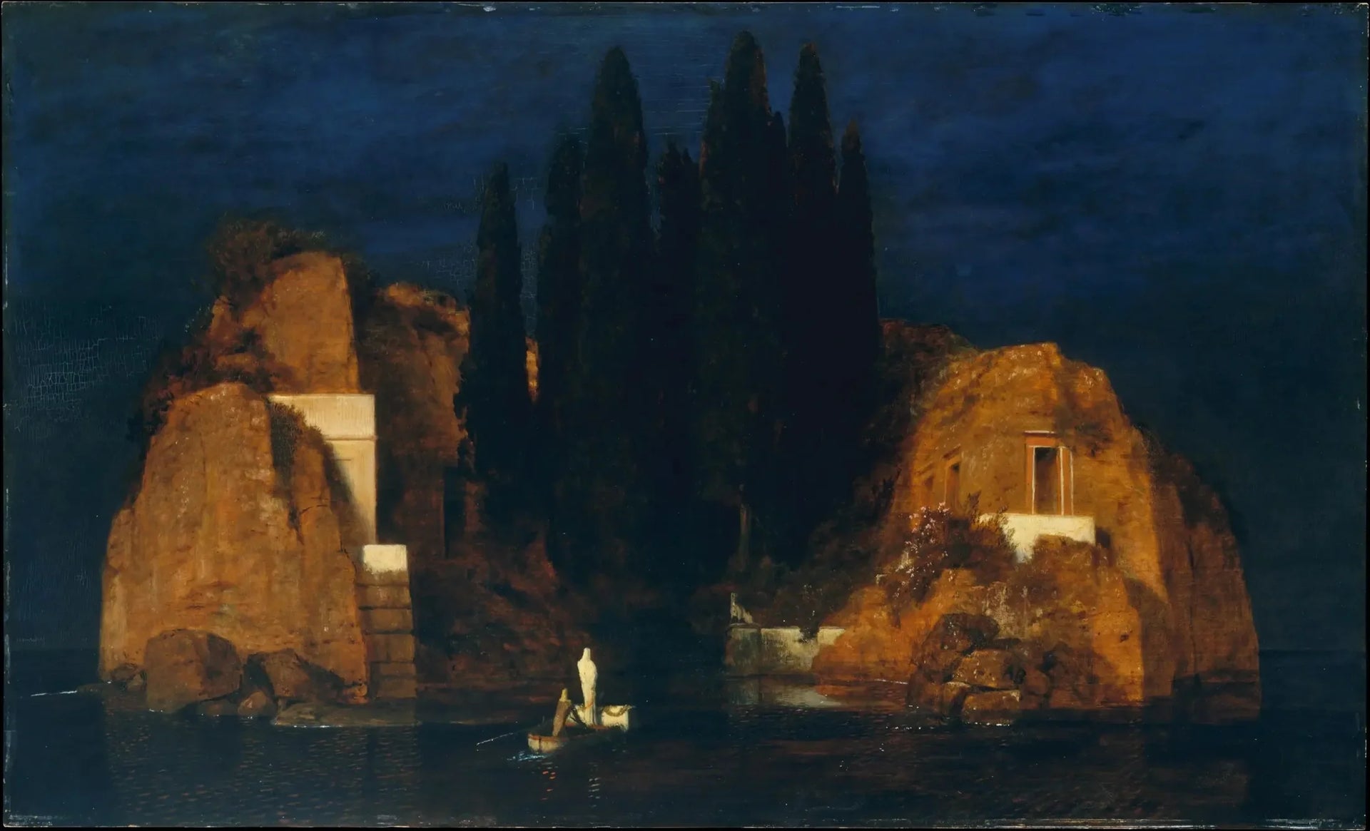 L'Île des morts - Arnold Böcklin image 1 tableau peint à l’huile sur toile
