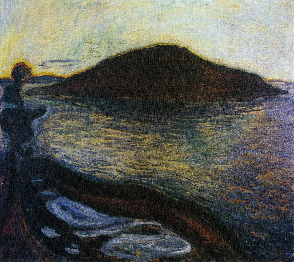 L'Île - Edvard Munch image 1 reproduction de peinture à l’huile