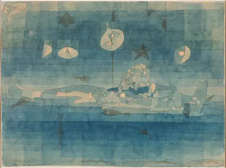 L’Île engloutie - Paul Klee image 1 copie peinte à la main à l’huile