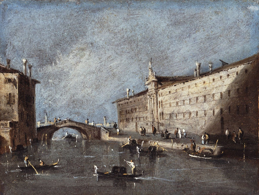 L'Île S. Cristoforo di Murano - Francesco Guardi image 1 copie de tableau peinte à la main