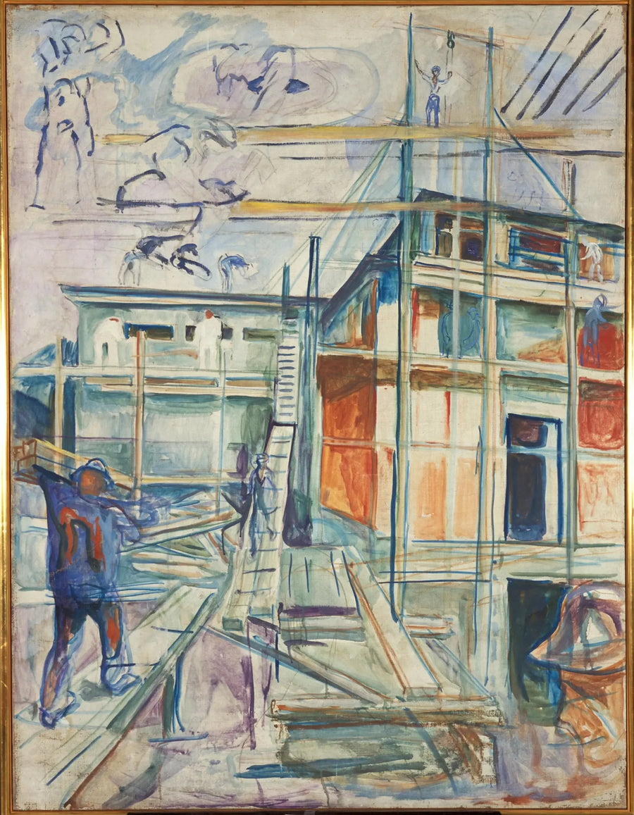 L'Immeuble du studio d'hiver - Edvard Munch