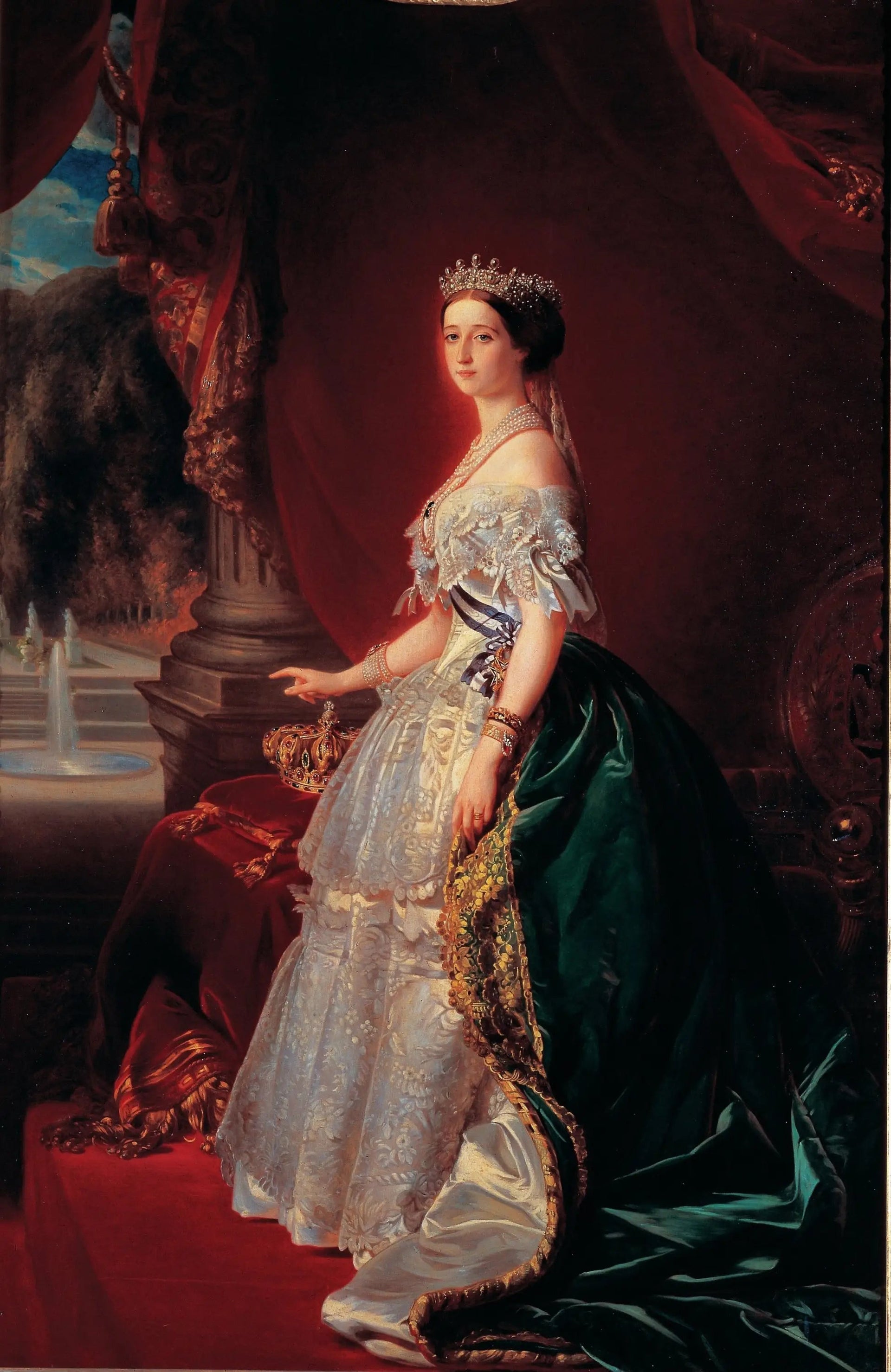 L'impératrice Eugénie - Franz Xaver Winterhalter image 1 copie peinte à la main à l’huile
