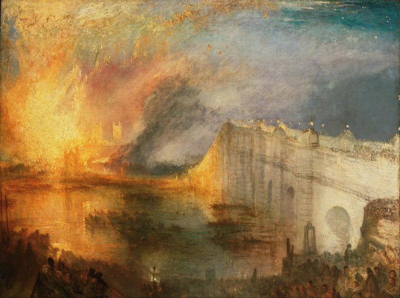 L'Incendie de la Chambre des Lords et des Communes, le 16 octobre 1834 - J. M. W. Turner