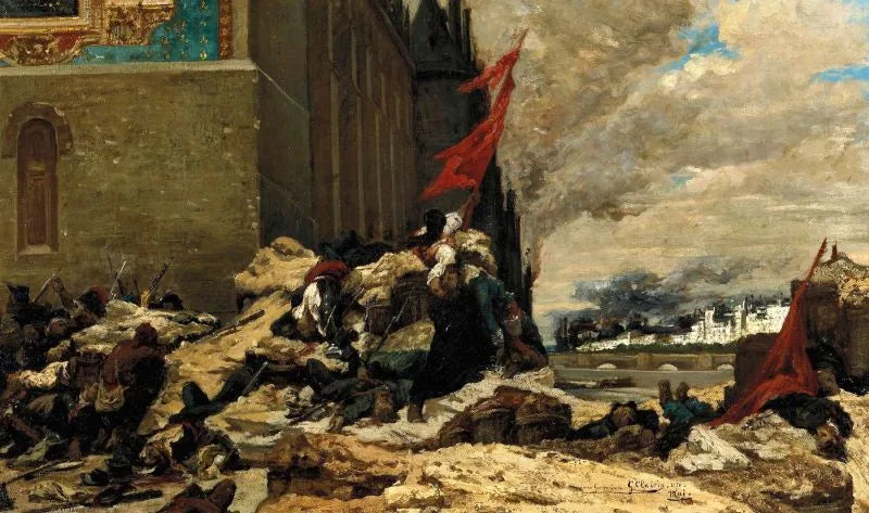 L'Incendie des Tuileries - Georges Clairin image 1 copie de tableau peinte à la main