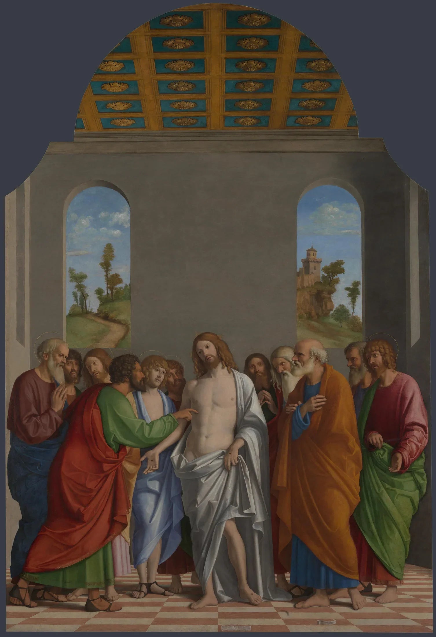 L'incrédulité de saint Thomas - Cima da Conegliano image 1 copie peinte à la main à l’huile