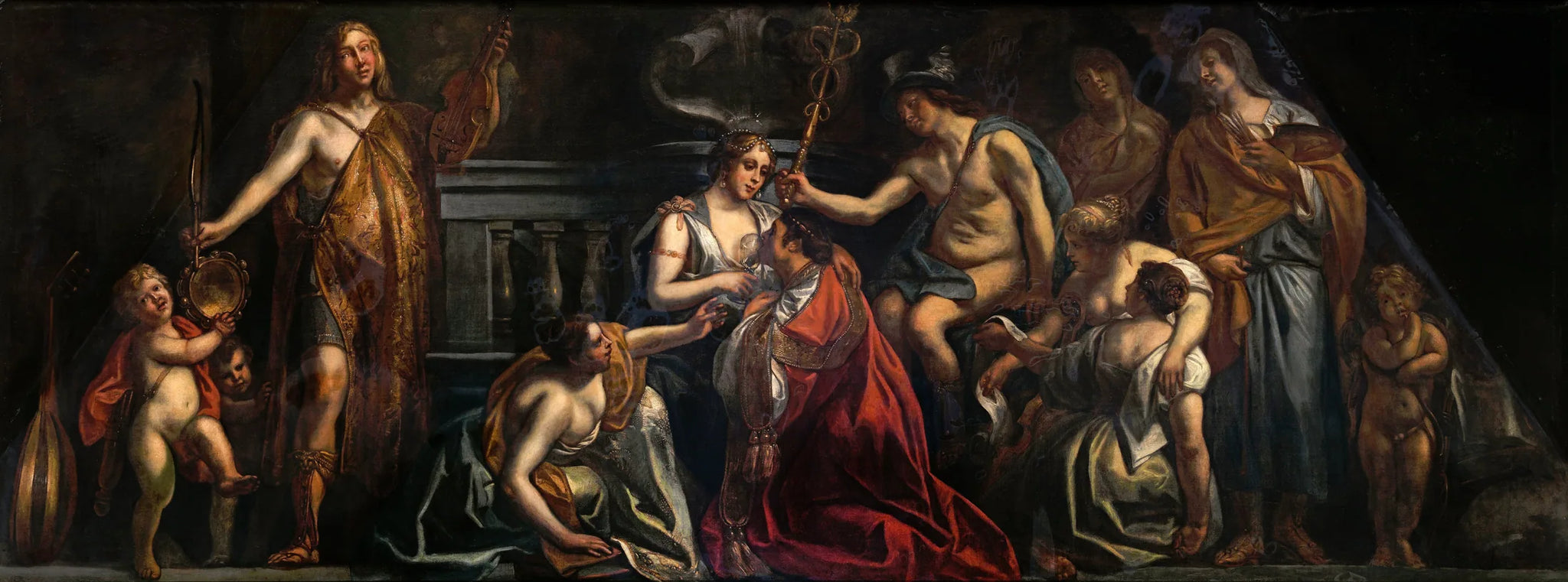 L'industrie et le commerce favorisent l'épanouissement de l'art - Jacob Jordaens image 1 copie de tableau peinte à la main
