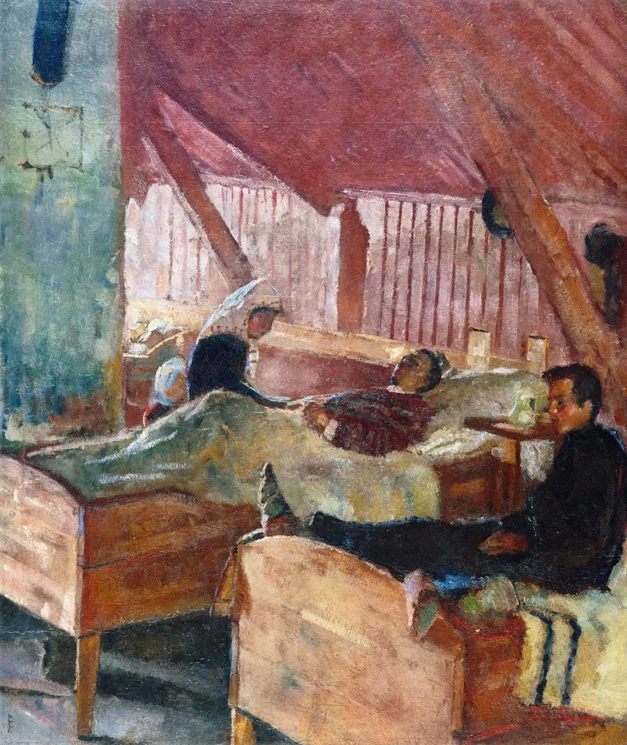 L'Infirmerie à Helgelandsmoen - Edvard Munch