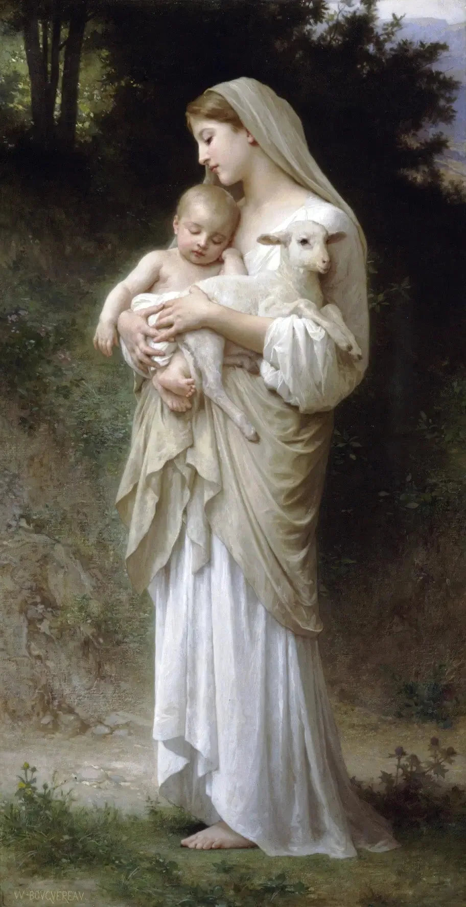 L'Innocence - Bouguereau image 1 reproduction de peinture à l’huile