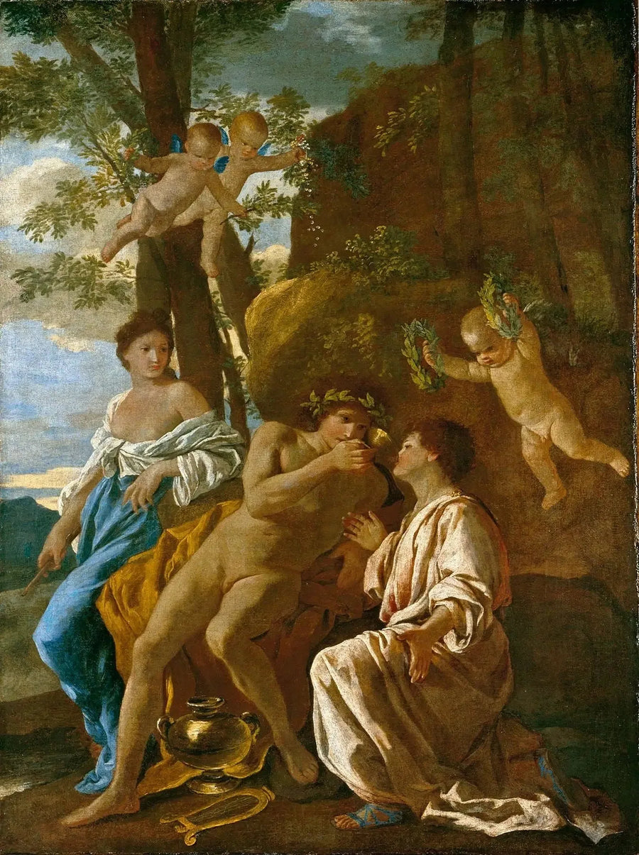 L'Inspiration du poète - Nicolas Poussin image 1 tableau peint à l’huile sur toile