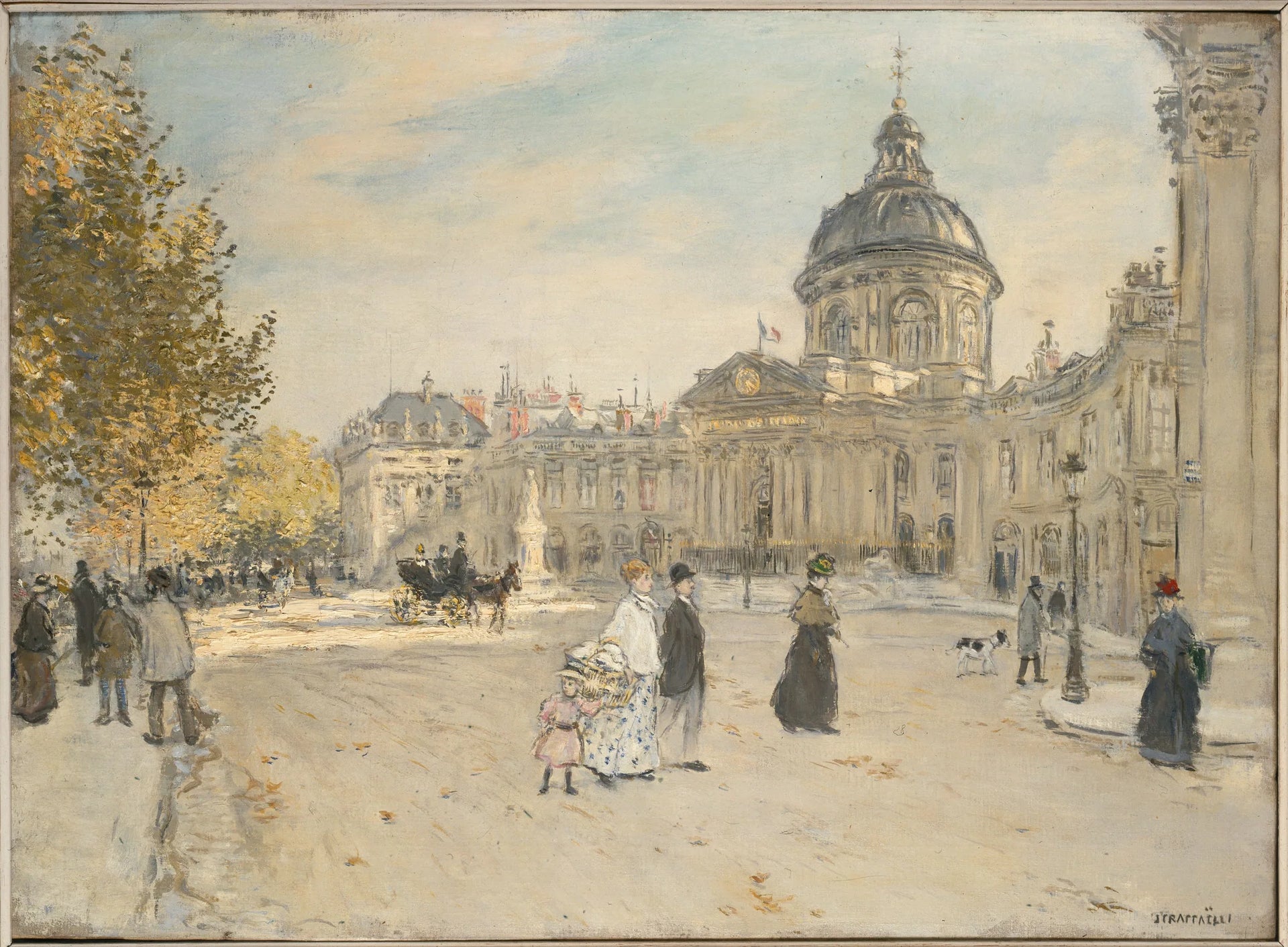 L'Institut - Jean-François Raffaëlli image 1 reproduction d’œuvre d’art à l’huile