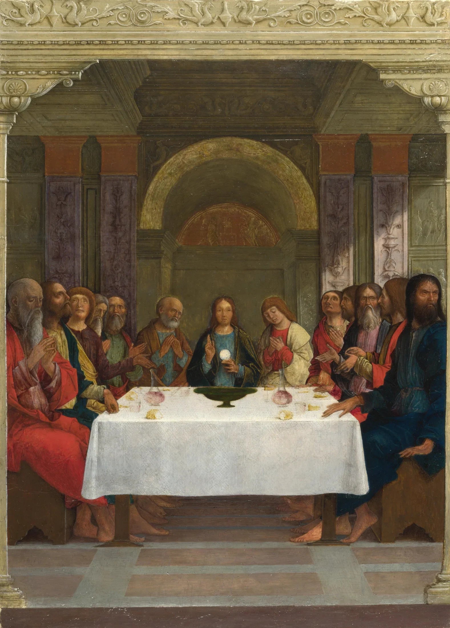 L'institution de l'Eucharistie - Ercole de’ Roberti image 1 reproduction d’œuvre d’art à l’huile