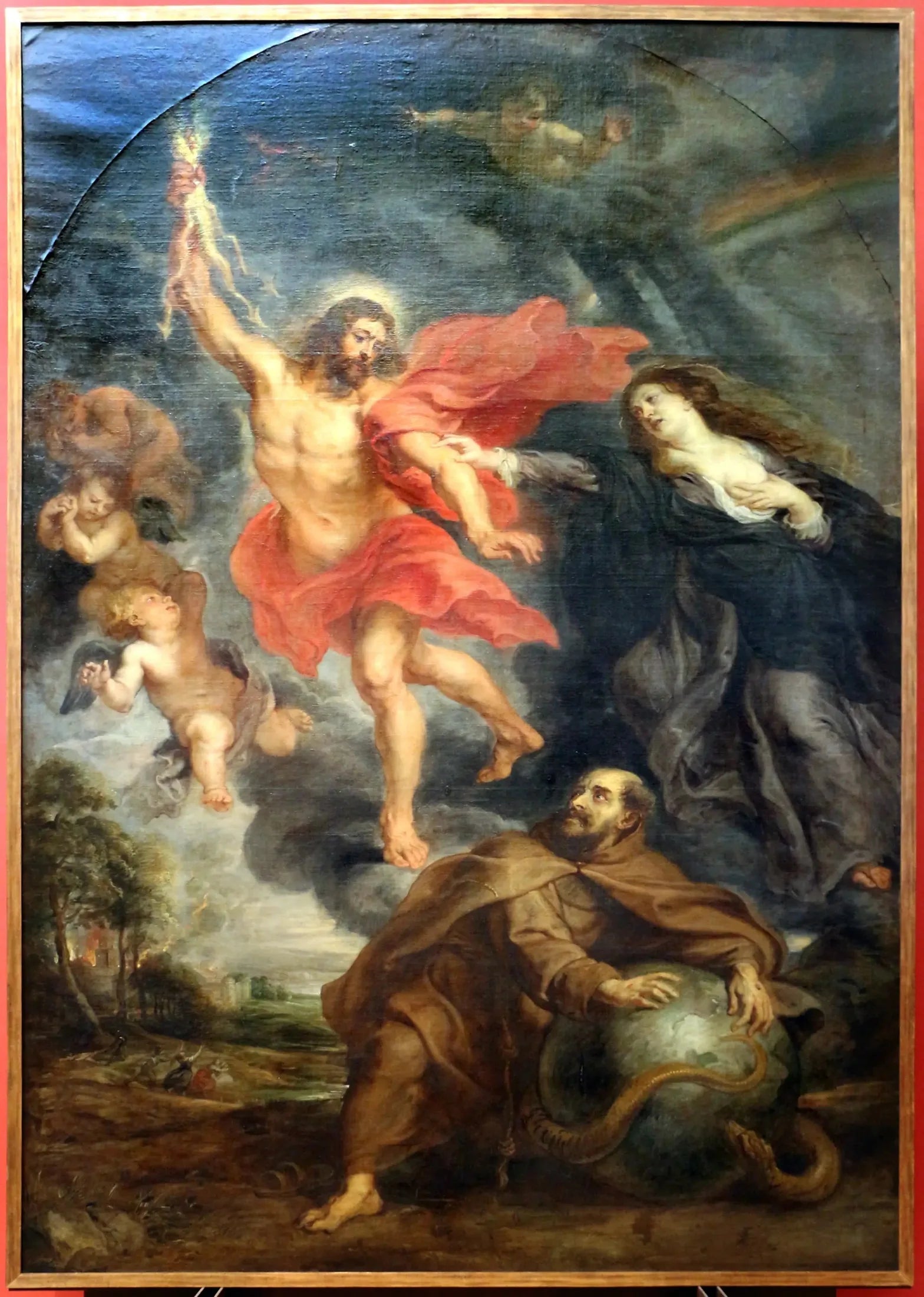 L'intercession de la Vierge et de Saint-François arrêtant les foudres divines - Peter Paul Rubens image 1 reproduction réalisée par Alpha Reproduction