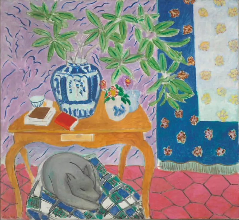 L'Intérieur au chien - Henri Matisse image 1 reproduction d’œuvre d’art à l’huile