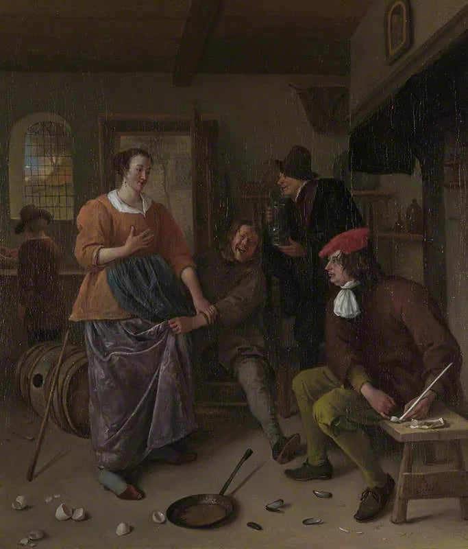 L'intérieur d'une auberge - Jan Steen image 1 tableau peint à l’huile sur toile