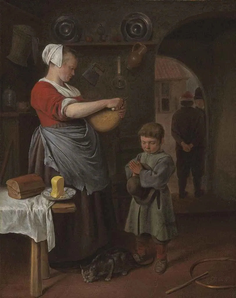 L'intérieur d'une cuisine - Jan Steen image 1 tableau peint à l’huile sur toile