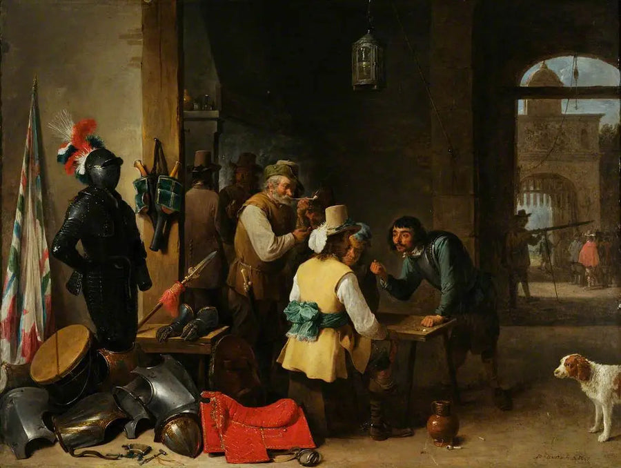 L'intérieur d'une salle de garde - David Teniers le Jeune