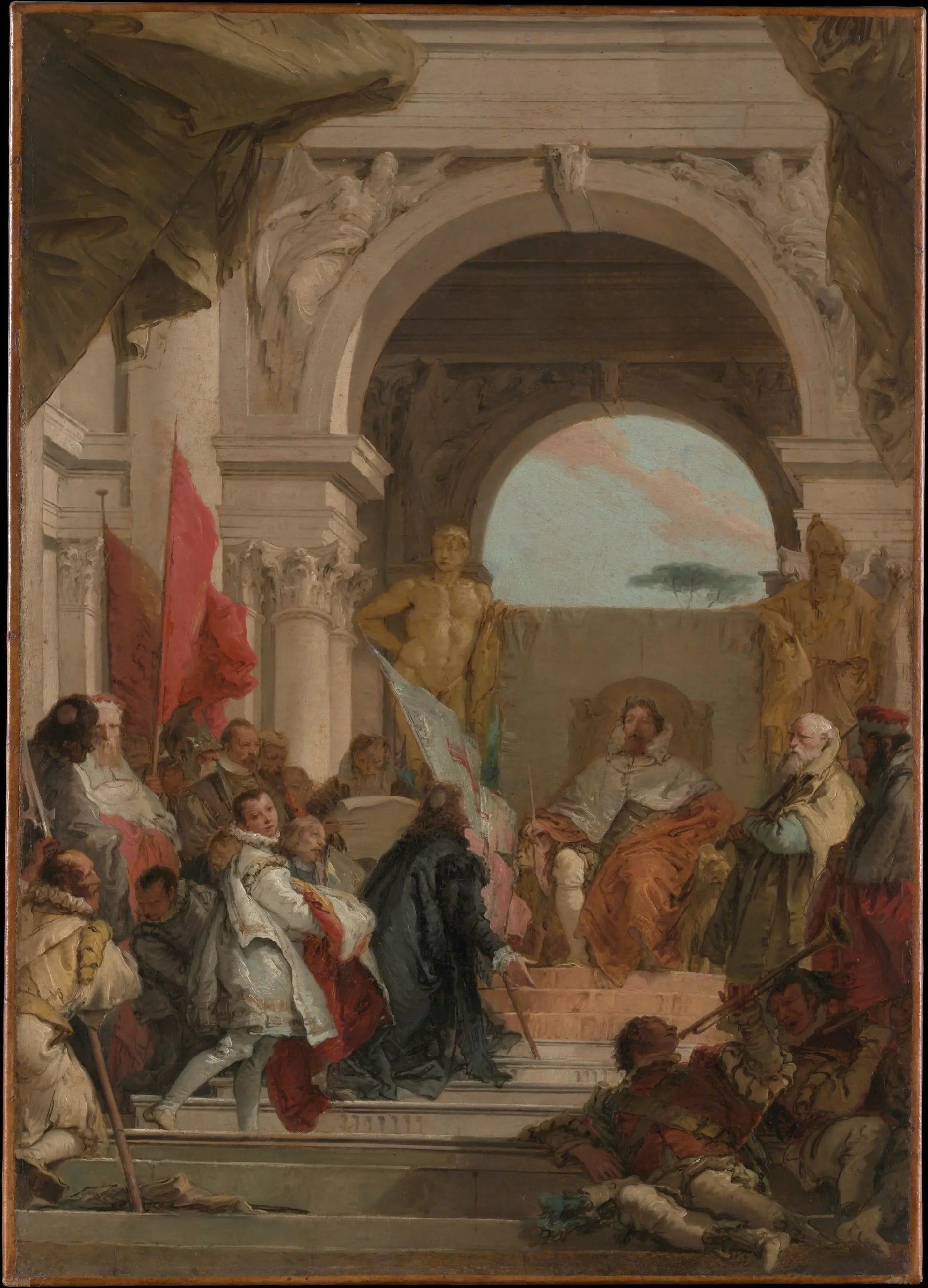 L'investiture de l'évêque Harold comme duc de Franconie - Giovanni Battista Tiepolo image 1 copie de tableau peinte à la main