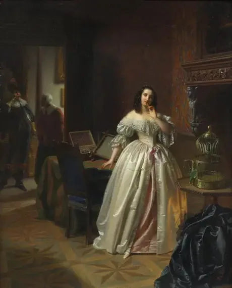 L'invité - Eugène Delacroix image 2 reproduction artisanale de tableau