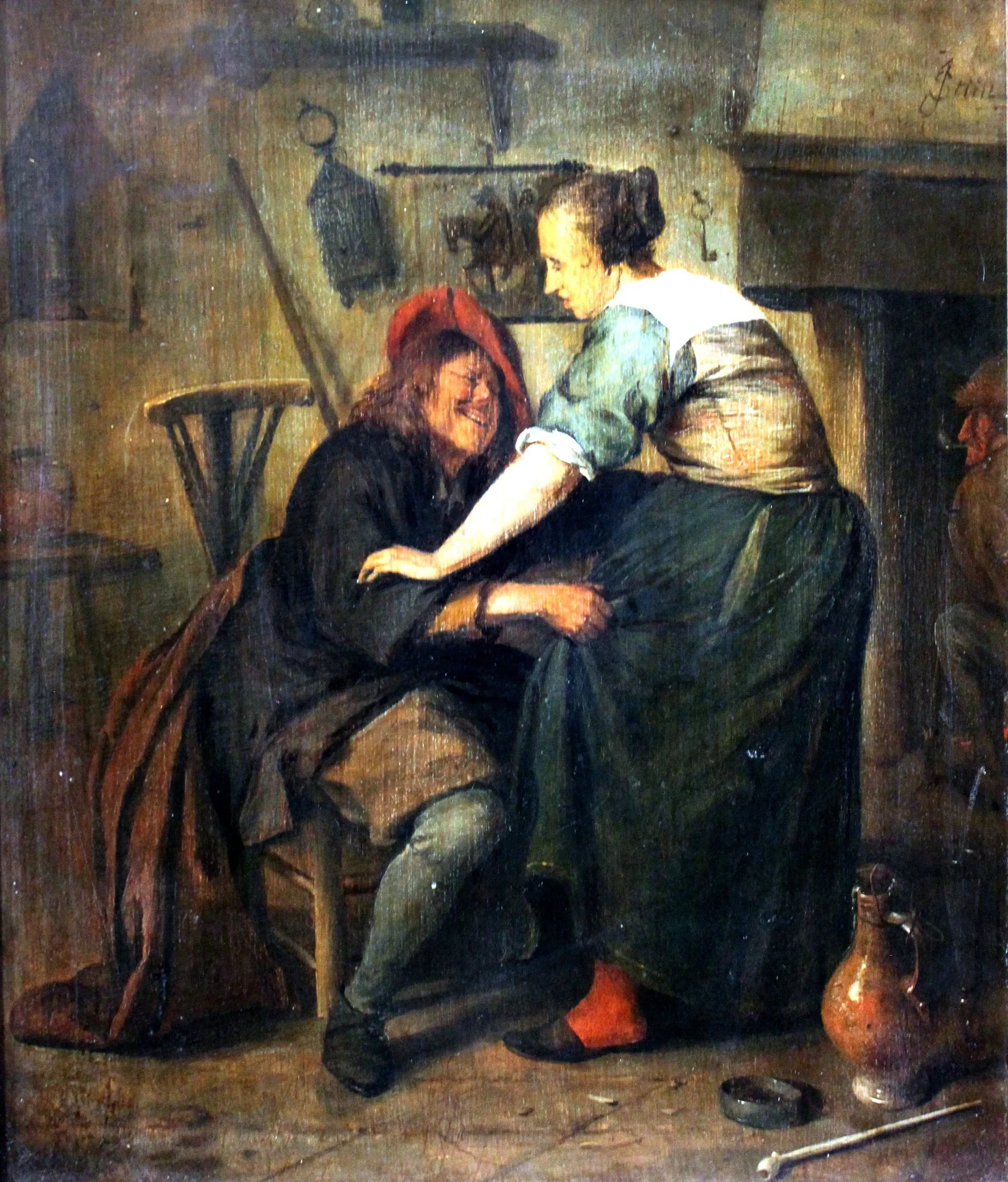 L'invité indiscipliné - Jan Steen image 1 reproduction d’œuvre d’art à l’huile