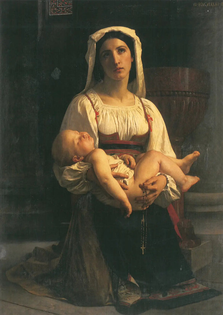 L'invocation à la Vierge - Bouguereau