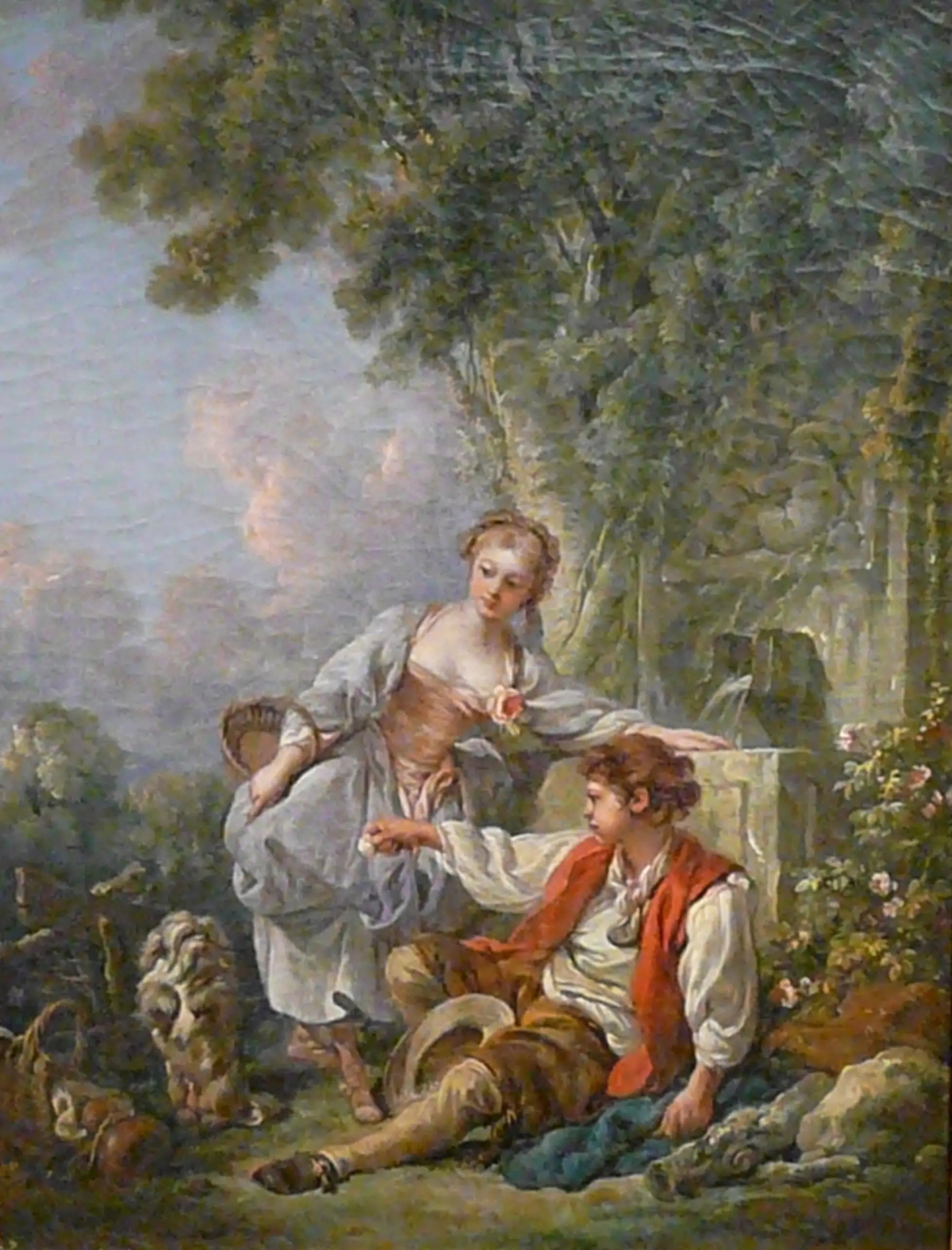 L'Obéissance récompensée - François Boucher image 1 copie peinte à la main à l’huile