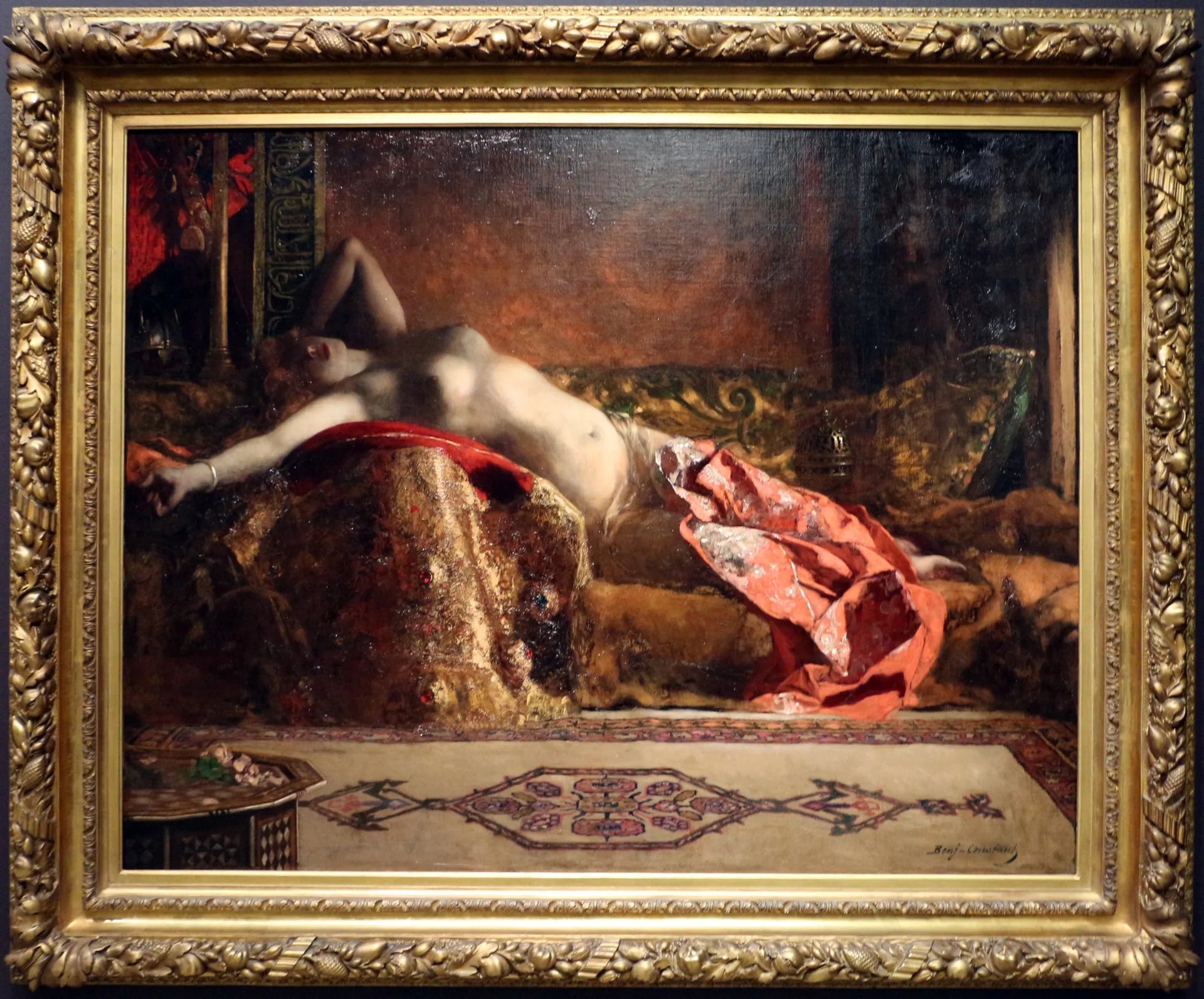 L'Odalisque allongée - Jean-Joseph Benjamin-Constant image 1 reproduction réalisée par Alpha Reproduction