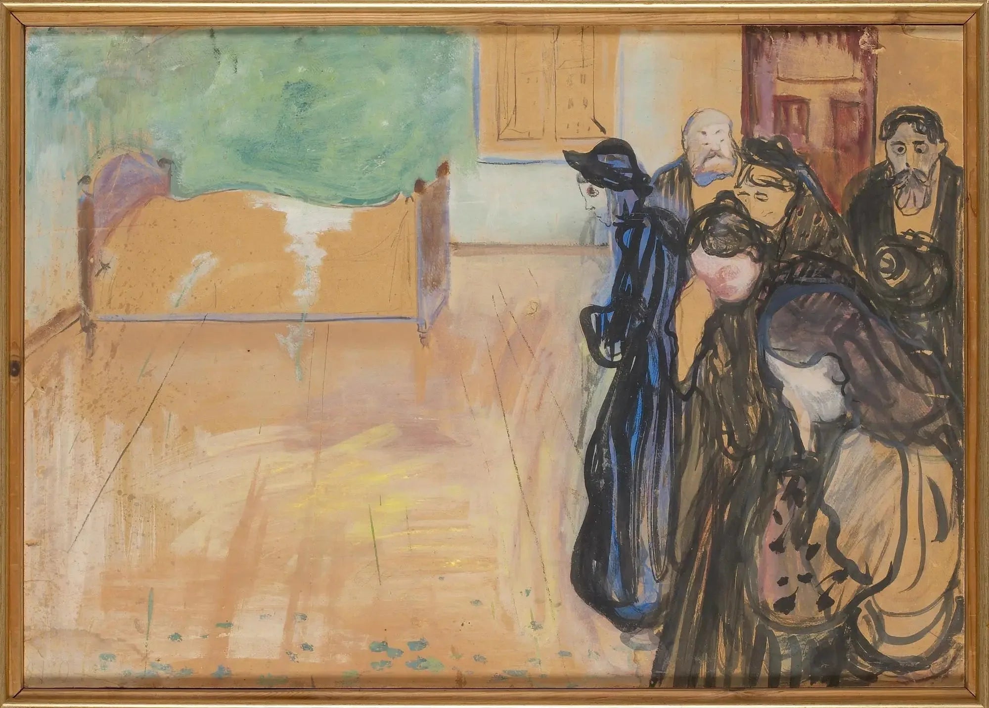 L'Odeur de la mort - Edvard Munch image 1 reproduction de peinture à l’huile