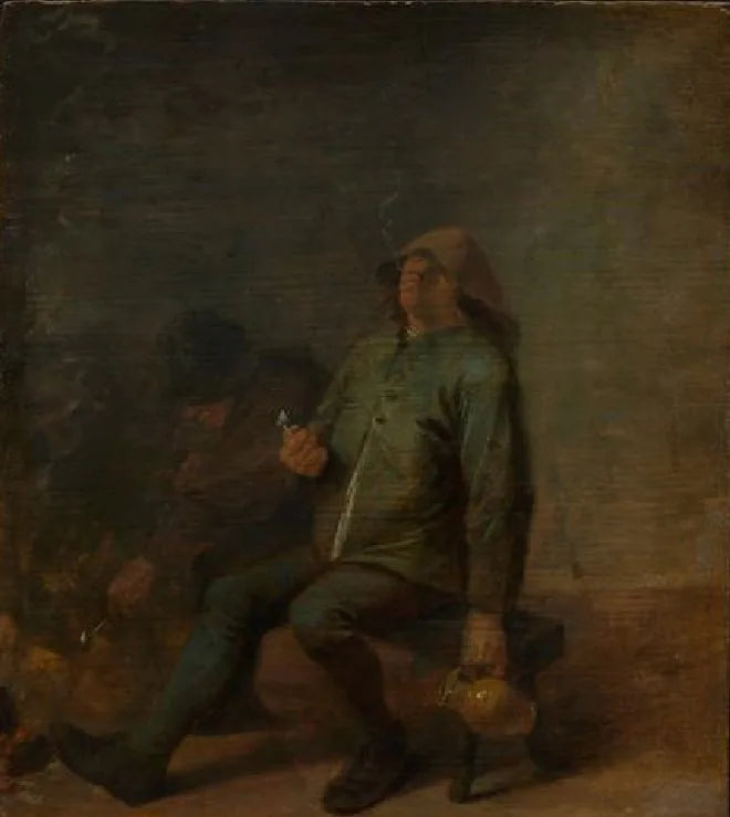 L'Odorat - Adriaen Brouwer image 1 reproduction de peinture à l’huile
