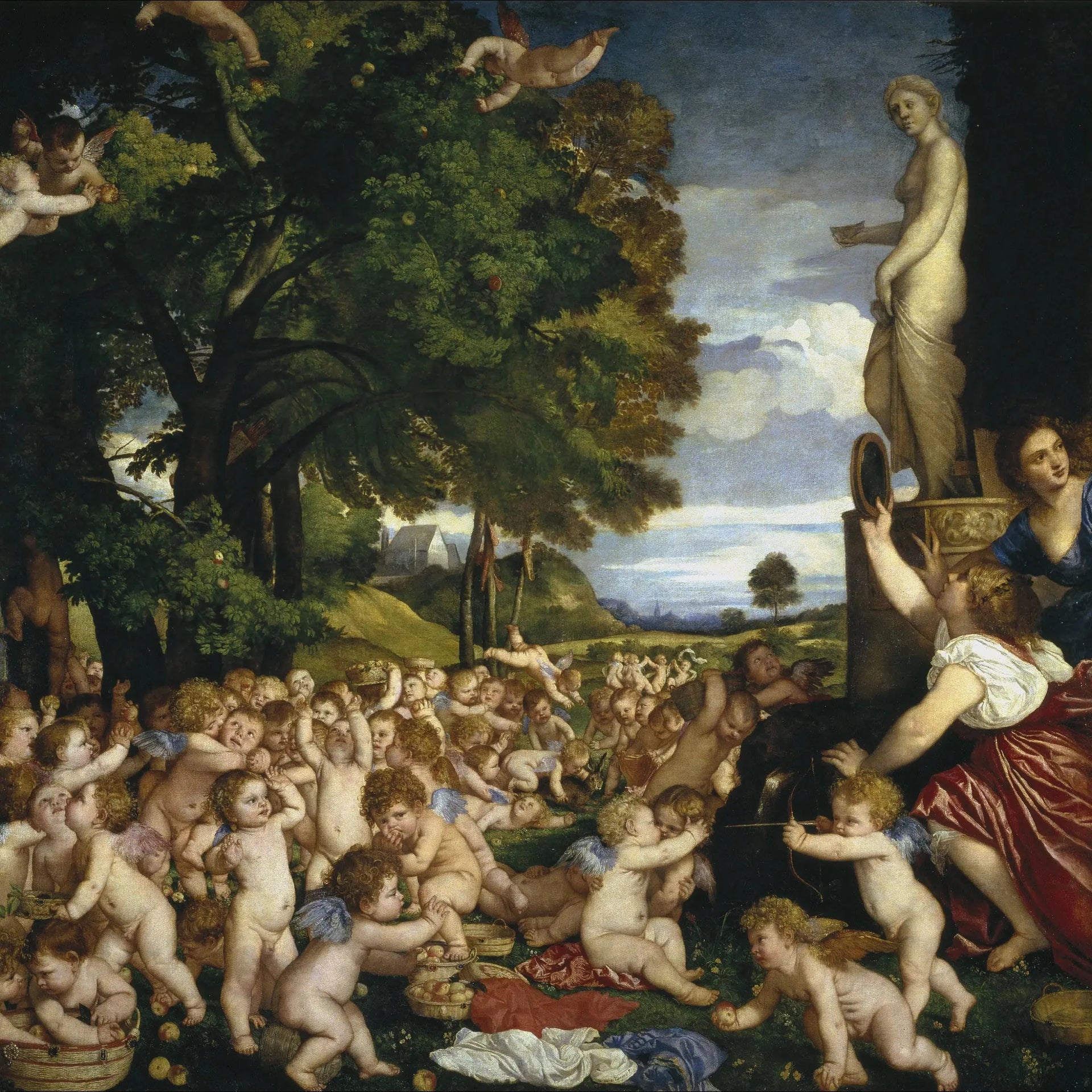 L'Offrande à Vénus - Titian image 1 reproduction artisanale de tableau